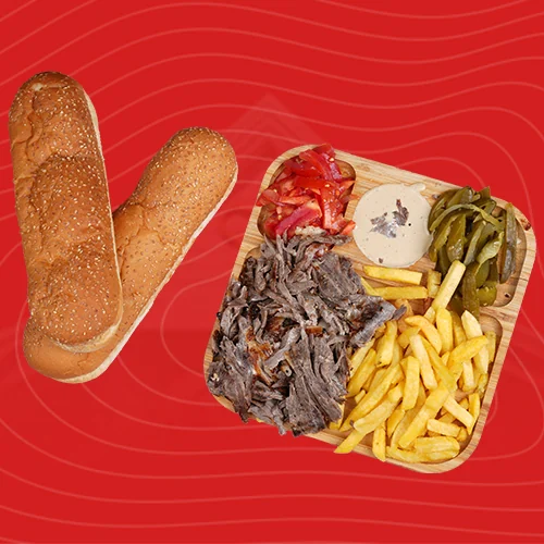 نص طبق شاورما لحم