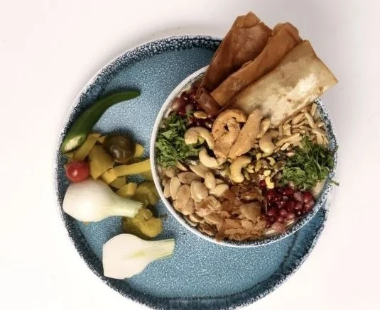 فتة دجاج