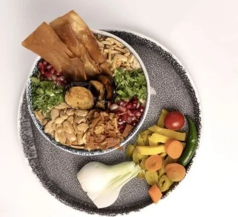 فتة باذنجان