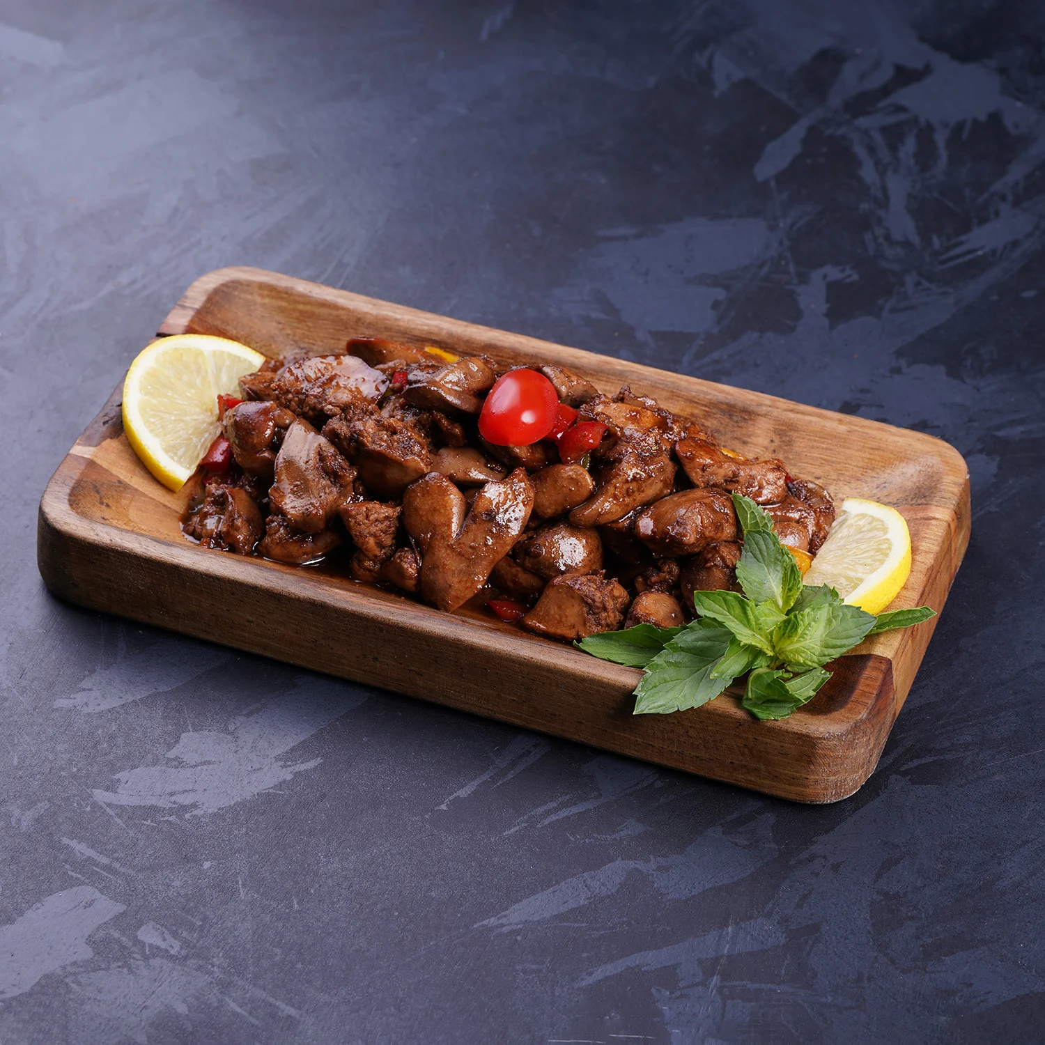 كبدة مع دبس الرمان